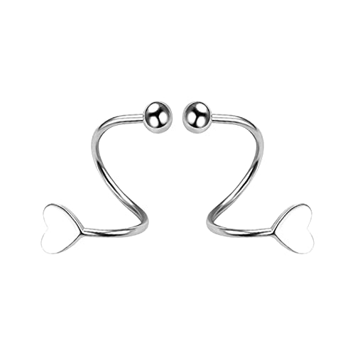 Frühling Ohrstecker Damen Einfache Persönlichkeit Ohrstecker Temperament Liebe Ohrringe Keramik Ohrringe, Einheitsgröße, Metall, Kein Edelstein von Generisch