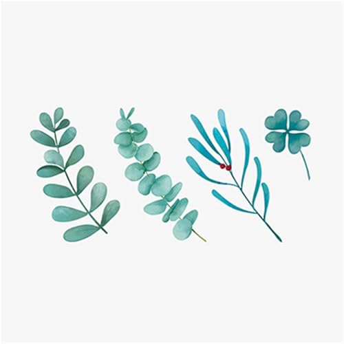 Frühlings- und Sommer-Grünblatt-Aufkleber, wasserfest und langlebig, geeignet für temporäre Tattoos und Fake-Tattoos für Frauen(2pcs) von Generisch