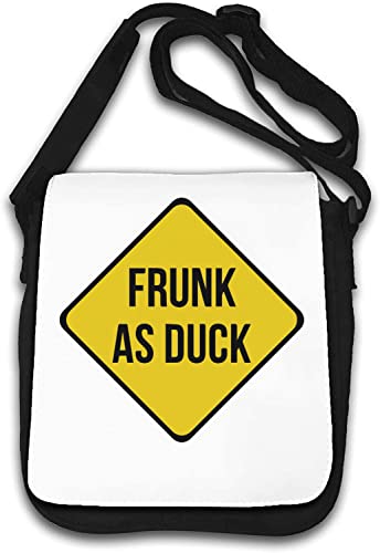 Frunk As Duck Sign Funny Drunk As F Umhängetasche Weiß von Generisch