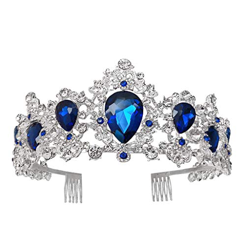 Funkelnder Strass Kristall Braut Kopfschmuck mit Twist Vine Design für Hochzeit Prom Pageant - Verstellbare Prinzessin Tiara für Braut Brautjungfer Party von Generisch