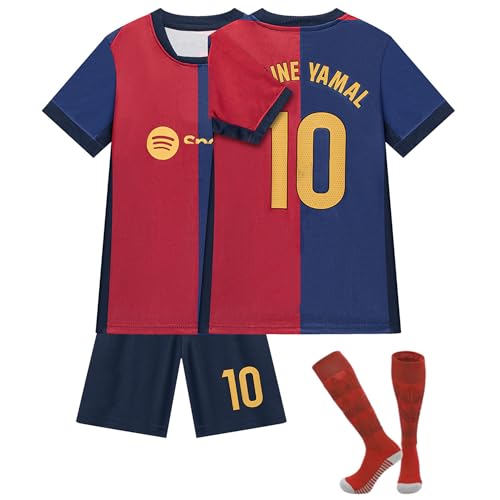 Fußball Trikot Anzug Kinder/Jungen/Herren/Mädchen Fußballtrikot Set, Football Kit Halloween,Weihnachten Geschenk von Generisch