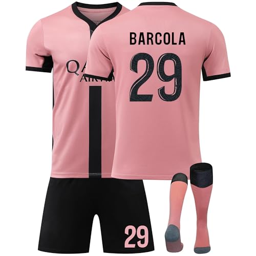 Generisch Fußball Trikot Fußballt Hause/Auswärts Fußballtrikot für Kinder Herren Jungen Fussball Jersey Football Trikots Sportshirt Junge Football Training T-shirts (2A-29, M) von Generisch