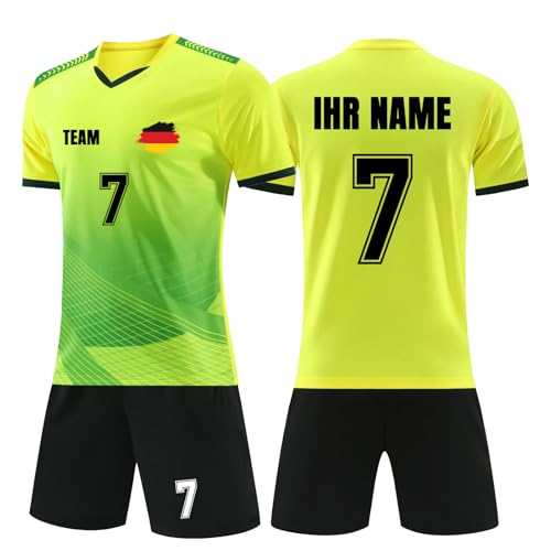 Fussball Trikot mit Namen Nummer Logo, Trikot Selber Gestalten Kinder Erwachsene von Generisch
