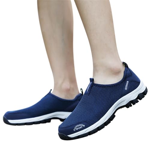 Fußballschuhe Herren Professionelle Leicht Walkingschuhe Breite Füße Arbeitsschuhe Sportlich StraßEnlaufschuhe Outdoor Sport Football Schuhe Weite Breit Trekkingschuhe Wasserdichter Schmerzlindernder von Generisch