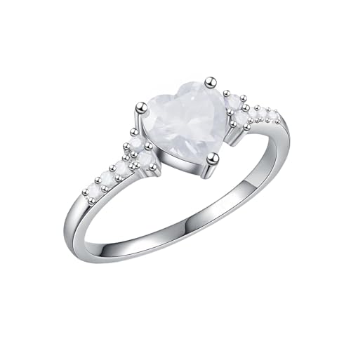 Fußmatte Der Ringe Geometric Zircon Ring And Simple Design Shining Jewelry That Highlights Modern Style And Charm Perfect For Mothers And Friends Ringe Silber Offen (GD1, F) von Generisch
