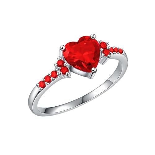 Fußmatte Der Ringe Geometric Zircon Ring And Simple Design Shining Jewelry That Highlights Modern Style And Charm Perfect For Mothers And Friends Ringe Silber Offen (GD2, I) von Generisch