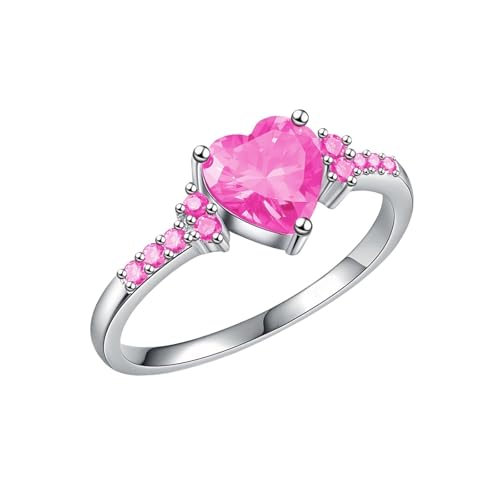 Fußmatte Der Ringe Geometric Zircon Ring And Simple Design Shining Jewelry That Highlights Modern Style And Charm Perfect For Mothers And Friends Ringe Silber Offen (GD3, D) von Generisch