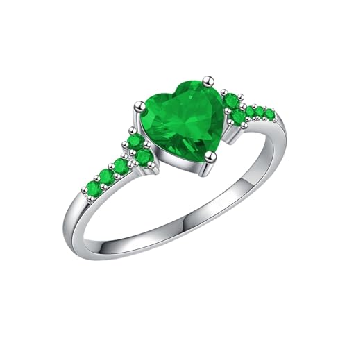Fußmatte Der Ringe Geometric Zircon Ring And Simple Design Shining Jewelry That Highlights Modern Style And Charm Perfect For Mothers And Friends Ringe Silber Offen (GD5, F) von Generisch