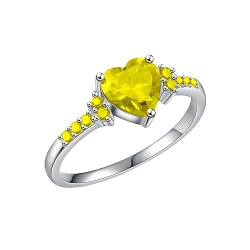Fußmatte Der Ringe Geometric Zircon Ring And Simple Design Shining Jewelry That Highlights Modern Style And Charm Perfect For Mothers And Friends Ringe Silber Offen (GD6, E) von Generisch