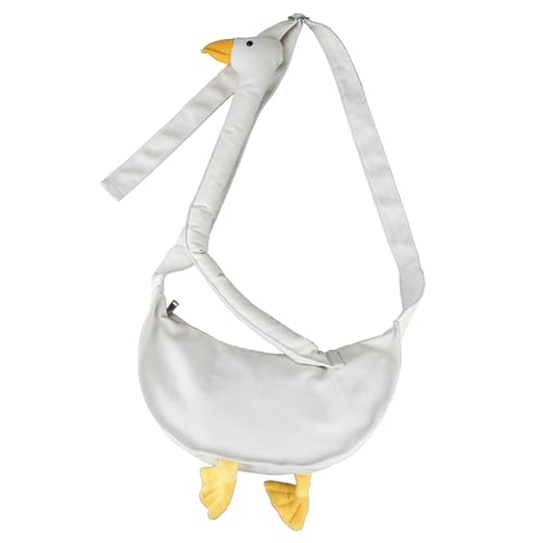 Gänse-Geldbörse, Tier-Geldbörse - Lustige Gänse-Tasche | Lustige Gänse-Canvas-Tiertasche, Tier-Umhängetasche süß, Gänse, Canvas, Kawaii für den täglichen Gebrauch, Kinder, Jungen, Reisen von Generisch