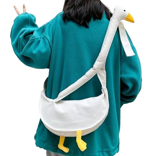 Gänse-Geldbörse, Tier-Geldbörse | Neuartige Gänse-Geldbörse - Lustige Gänse-Canvas-Tiertasche, Tier-Umhängetasche süß, Gänse, Canvas, Kawaii für den täglichen Gebrauch, Kinder, Jungen, Reisen von Generisch