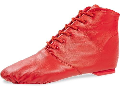 Diamant TANZSCHUHMANUFAKTUR Gardestiefel in rot Leder mit geteilter Gummisohle Turniertauglicher Garde-, Show- & Jazztanzstiefel (Rot, EU Schuhgrößensystem, Erwachsene, Numerisch, M, 37) von Diamant TANZSCHUHMANUFAKTUR