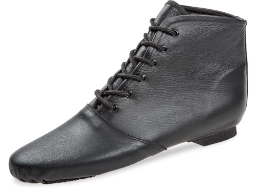 Diamant TANZSCHUHMANUFAKTUR Gardestiefel in schwarz Leder mit geteilter Gummisohle Turniertauglicher Garde-, Show- & Jazztanzstiefel (Schwarz, EU Schuhgrößensystem, Erwachsene, Numerisch, M, 36) von Diamant TANZSCHUHMANUFAKTUR