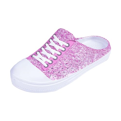 Garten Clogs Frauen Atmungsaktive Schuhe Badeschuhe Strandschuhe Wasserschuhe Schuhe Hausschuhe Wanderschuhe Gartenschuhe Geschlossen Latschen Gartenclogs von Generisch