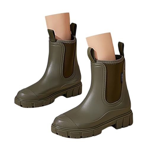 Gartenschuhe Damen : Mit Rutschfest Sohle Kurz Wasserdicht Chelsea Boots Stylisch Stiefeletten Gummistiefel Damen Wasserdicht Stiefel Damen Halbhoch Ankle Damenschuhe Elegant Und Bequem Gartenschuhe Damen : Mit Rutschfest Sohle Kurz Wasserdicht Chelsea Boots Stylisch Stiefeletten Gummistiefel Damen Wasserdicht Stiefel Damen Halbhoch Ankle Damenschuhe Elegant Und Bequem von Generisch
