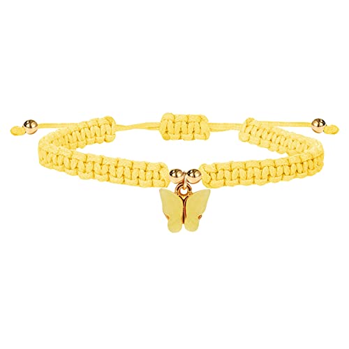 Geburtsmonat, Blumen-Ohrringe, Schmuck, Schmetterling, Knöchelarmbänder, Schmetterlings-Anhänger, gewebtes Armband, 9 Paar offene Creolen-Ohrringe, Einheitsgröße, Gewachster Faden, Kein Edelstein von Generisch