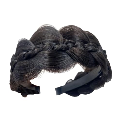 Geflochtene Haarbänder - Wide Fish Weds Treids Haarband | Twist Treids Stretch Headwrap, Women Girls Fashion Accessory mit Zähnen, Non-Slip von Generisch