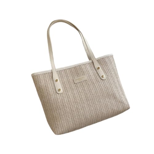 Geflochtene Handtasche mit großem Fassungsvermögen, einschulterig, Unterarm-Tragetasche von Generisch