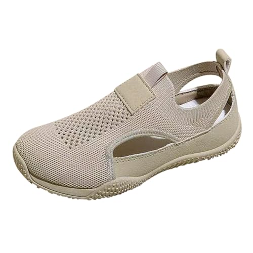 Gefütterte Schuhe Damen Koreanische Version Der Hundert Mesh Atmungsaktiv Hohl Freizeit Weiße Flache Bodenplatte Schuhe Pantoletten Mit Absatz von Generisch