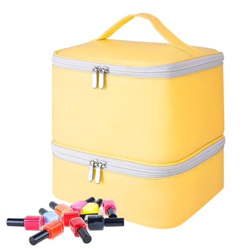 Gel NAGE KIT Organizer Hülle - Nagellack mit hoher Kapazität Tragetasche - Massageöl -Reise -Tragetasche hält 30 Nagelkleberflaschen, Kosmetikbeutel für Nagelversorgung von Generisch