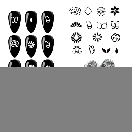 Gel Nagel Stempel - 15 Stück Nagelstift Set Mit Zubehör,Designwerkzeuge Mit Verschiedenen Mustern Doodles Kit Für Anfänger Mädchen Gel Nagel Stempel - 15 Stück Nagelstift Set Mit Zubehör,Designwerkzeuge Mit Verschiedenen Mustern Doodles Kit Für Anfänger Mädchen von Generisch