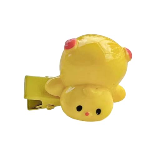 Gelbe Cartoon-Tier-Haarspange für Mädchen, Kinder, Haarspangen, 3D-Huhn, handgefertigte Haarnadeln, Cartoon-Haarnadeln von Generisch
