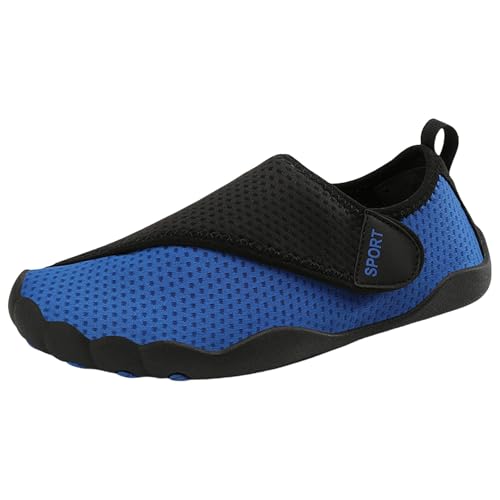 Gelbe Gummistiefel Damen Boots Wasserdicht Wasserschuhe für Herren und Damen,Atmungsaktiv und Schnelltrocknend,Schwimmschuhe,Weiche Wasserschuhe,Schuhe Elegant Übergröße (Blue,35) von Generisch