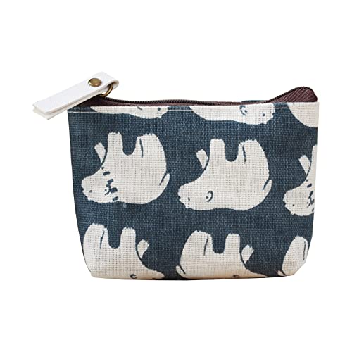 Geldbeutel-Geldbörse Segeltuch-Geldbörse Reißverschluss-Geldbörse Reißverschlusstasche -Aufbewahrungstasche Unter Steppdecken (C, One Size) von Generisch