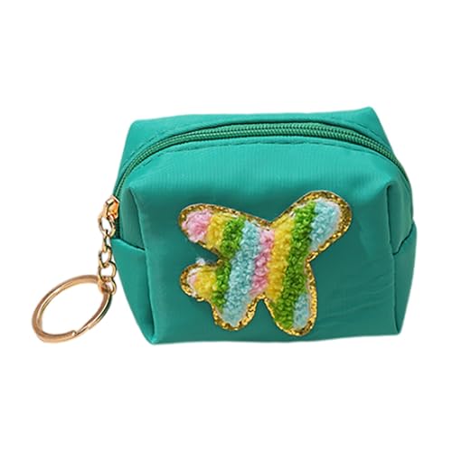 Geldbörse für Damen, Geldbörse für Münzen | Eleganter Münzgeldbeutel-Schlüsselanhänger mit Stickerei-Design,Niedlicher Mehrzweck-Taschen-Schlüsselanhänger, Münzbeutel, süß, wasserdicht für Mädchen, Da von Generisch
