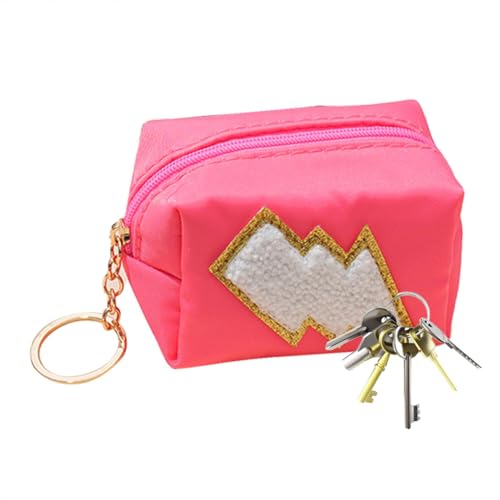 Geldbörse für Damen, Geldbörsenbeutel | Mit einzigartigem Stickdesign, niedlichem Münzbeutel-Schlüsselanhänger,Niedlicher Mehrzweck-Taschen-Schlüsselanhänger, Münzbeutel, süß, wasserdicht für Mädchen, von Generisch