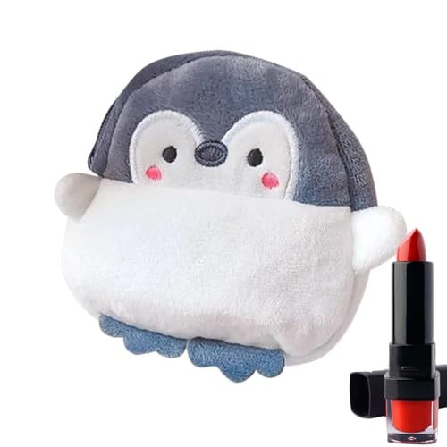 Geldbörse für Damen,Pinguin-Geldbörse Niedliche Pinguin-Münztasche,Weiche Mini-Make-up-Tasche, kleine Geldbörse für Münz-Lippenstift-Kreditkartenetui von Generisch