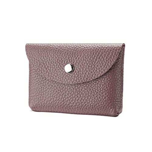 Geldbörse für Damen und Herren, kurz, klein, Mini-Geldbörse, Kartenhalter, Geldtasche mit Reißverschluss, Münzfach, Münzgeldbörse für Herren, Bean Pink, single layer von Generisch