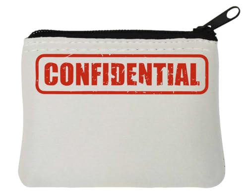Geldbörse für vertrauliche Klassifizierte Dokumente, Neopren, 10 x 11 cm, Rot von Generisch