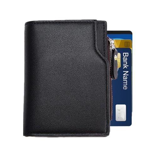 Geldklammer-Geldbörse mit Reißverschluss, Kurze Geldbörse mit Reißverschluss | Kleine vertikale Geldbörse mit Reißverschluss | Multi-Card-Geldbörsen mit Reißverschluss und Münzfach und Druckknopf zum von Generisch