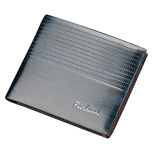 Geldklammer für Herren, kurz, modisch, einfach, geprägt, mehrere Karten, praktisches Geschenk zum Vatertag, Weihnachten, Geschenkideen für Männer, blau, Einheitsgröße von Generisch