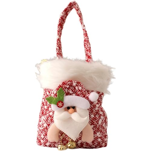 Generic 2024 Wiederverwendbare Weihnachtstüte, neues Weihnachts-Geschenkpaket, Cartoon-Geschenktasche, Kinder-Süßigkeitentüte, Verpackung, Geschenk-Box, Heiligabend, Geschenk-Aufbewahrungstasche, D, 1 von Generisch