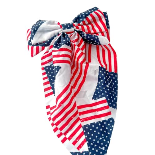 Generic Große Haarspange mit Schleife und Federverschluss, einfarbiger Hinterkopf-Haarschmuck für Damen (hellblau, 36 x 18 cm) von Generisch