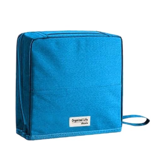Generic Tragbare Make-up-Tasche mit Fächern, Reise-Make-up-Organizer, große Kapazität, wasserdicht, tragbare Tasche für Damen, seeblau, 220.00x205.00x60.00mm, Casual von Generisch