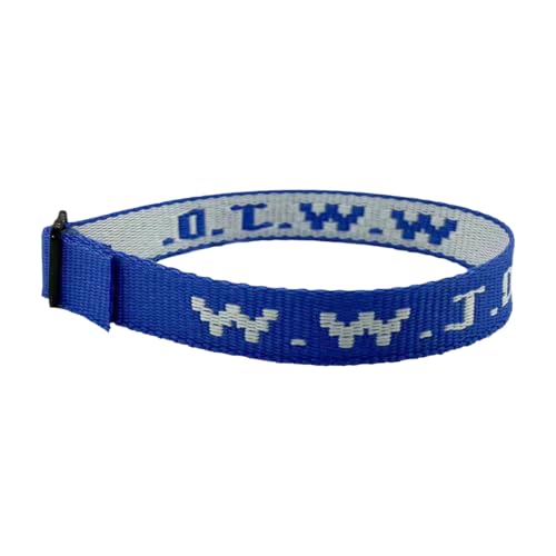 Generico Armband Silber Gravur W.W.J.D. Monogram Print Wrist Strap Webbing Uni Bracelet Adjustable Bracelet Armreifen Armee, Taglia unica, Nylon, Ohne Stein Generico Armband Silber Gravur W.W.J.D. Monogram Print Wrist Strap Webbing Uni Bracelet Adjustable Bracelet Armreifen Armee, Taglia unica, Nylon, Ohne Stein von Generisch