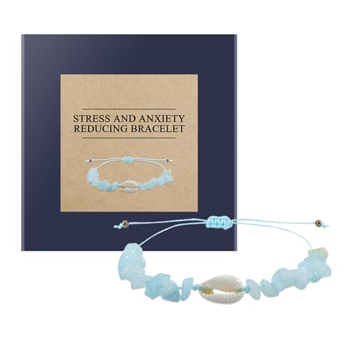 Generico Armband mit Meeresschale – handgefertigtes Armband aus blauem Artiment, verstellbarer Natursteinschmuck | Strand-Armband, Charms-Armbänder Generico Armband mit Meeresschale – handgefertigtes Armband aus blauem Artiment, verstellbarer Natursteinschmuck | Strand-Armband, Charms-Armbänder von Generisch