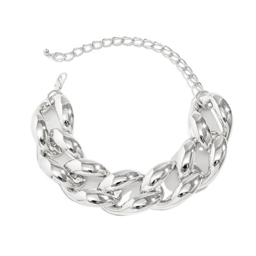 Generico CCB Kette aus dickem Kunststoff - Grunge Gothic Choker für Frauen und Männer - Punk Steampunk Goth, Einheitsgröße, Kunststoff, Achat Generico CCB Kette aus dickem Kunststoff - Grunge Gothic Choker für Frauen und Männer - Punk Steampunk Goth, Einheitsgröße, Kunststoff, Achat von Generisch