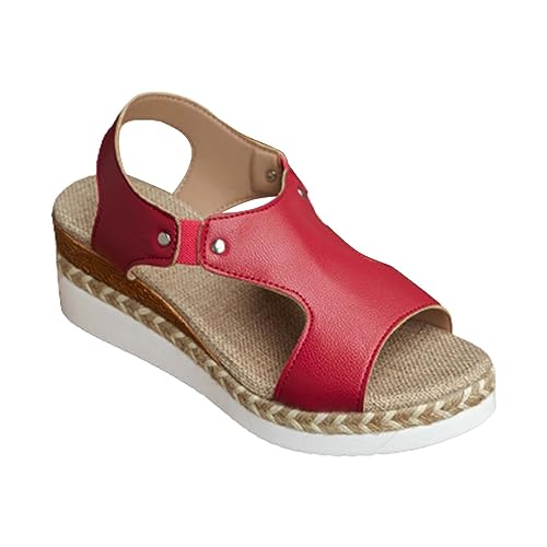 Generico Damen-Sandalen mit Keilabsatz und Plateau Sommer Platformu Hausschuhe mit Keilabsatz Strand rutschfest Espadrilles Hausschuhe Pool Offene Zehe Sandalen mit Absatz Orthopädische Strandschuhe Generico Damen-Sandalen mit Keilabsatz und Plateau Sommer Platformu Hausschuhe mit Keilabsatz Strand rutschfest Espadrilles Hausschuhe Pool Offene Zehe Sandalen mit Absatz Orthopädische Strandschuhe von Generisch