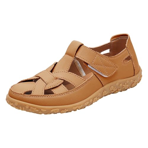 Generico Damensandalen Orthopädische Sandalen Damen Geschlossene Zehe Bogenstütze Mit Keilabsatz Und Plateau Bequem Leicht Und Verstellbar Gehen Vintage Schuhe Mit Dickem Boden Zum Wandern, kaki, 42 Generico Damensandalen Orthopädische Sandalen Damen Geschlossene Zehe Bogenstütze Mit Keilabsatz Und Plateau Bequem Leicht Und Verstellbar Gehen Vintage Schuhe Mit Dickem Boden Zum Wandern, kaki, 42 von Generisch