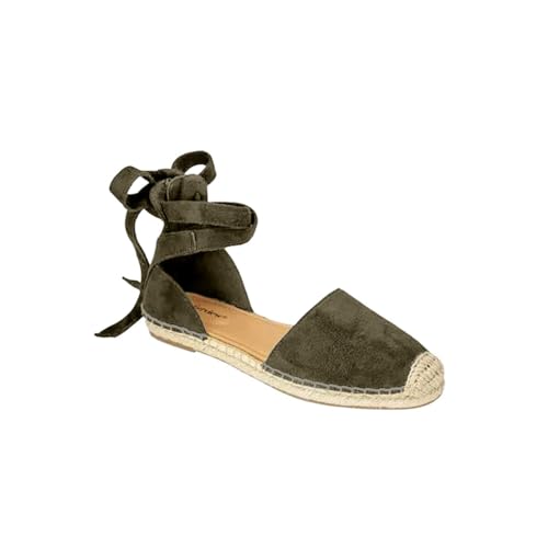 Generico Espadrilles Damen mit Keilabsatz Sandalen Damen Bequeme Espadrilles mit niedrigem Absatz gepolsterte Innensohle aus weichem Stoff Schnalle oder Riemen am Knöchel Sandale Wandern Sport Generico Espadrilles Damen mit Keilabsatz Sandalen Damen Bequeme Espadrilles mit niedrigem Absatz gepolsterte Innensohle aus weichem Stoff Schnalle oder Riemen am Knöchel Sandale Wandern Sport von Generisch