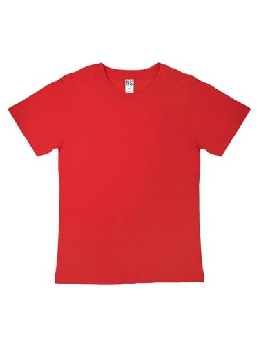 Generico Evolution Kids T-Shirt Kurzarm Baumwolle 100% - (1 T-Shirt MOD. Blck SP MOD. BSK010), Rot, 92 cm von Generisch