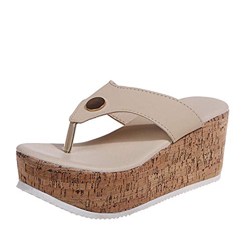 Generico Hohe Hausschuhe Platform Bequeme Sandale Hochzeit Pool Espadrilles Sommer Hausschuhe Mules gepolsterte Einlegesohle Schuhe mit Absatz Strand Plateau Plateau Platform Damen Casual Generico Hohe Hausschuhe Platform Bequeme Sandale Hochzeit Pool Espadrilles Sommer Hausschuhe Mules gepolsterte Einlegesohle Schuhe mit Absatz Strand Plateau Plateau Platform Damen Casual von Generisch