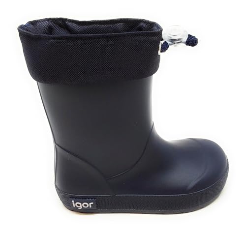 Generico Igor Regenstiefel mit Schieber Modell Yogi Cuello Marineblau aus Gummi mit rutschfester Sohle, blau, 28 EU von Generisch