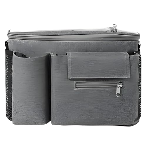 Generico Kinderwagen Organizer mit Flaschenhalter | Flaschenhalter für Kinderwagen – wasserdichtes transparentes Fach mit Touch-Steuerung und eng anliegendem Design für Reisen im Auto und Kinderwagen von Generisch