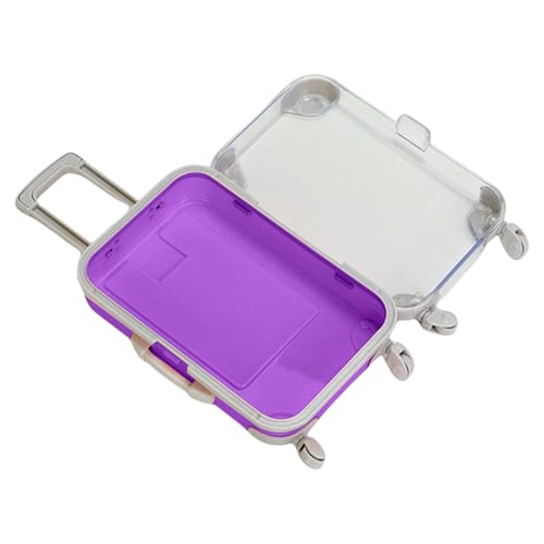 Generico Kleine Koffer Für | Reisekoffer, Mit Rädern | FitTend Play Toys Simulation, Tragbare Behälter Zum Tragen Von Kerzen Kleines Zubehör, violett, riferimento alla descrizione, Siehe von Generisch