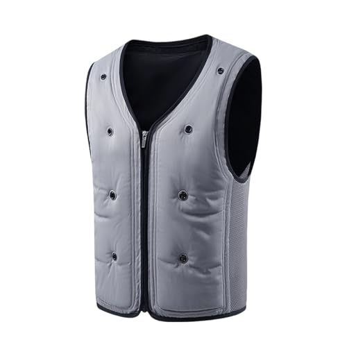 Generico Kühlweste – Kühlweste für den Sommer mit Tasche, wiederverwendbar für Herren und Damen | Unisex-Kleid wiederverwendbar für Sport Radfahren Laufen Outdoor Angeln Garten, grau, XXL Generico Kühlweste – Kühlweste für den Sommer mit Tasche, wiederverwendbar für Herren und Damen | Unisex-Kleid wiederverwendbar für Sport Radfahren Laufen Outdoor Angeln Garten, grau, XXL von Generisch